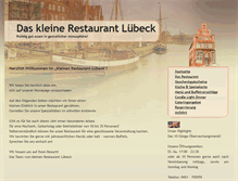 Tablet Screenshot of daskleinerestaurantluebeck.de